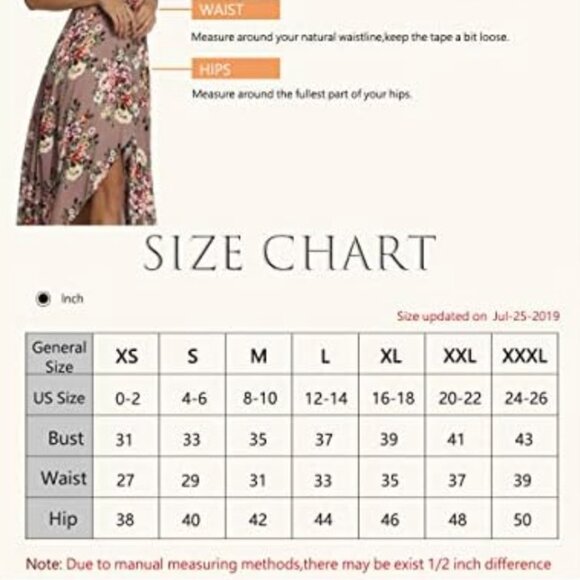 V-Neck Floral Flowy Dress in Light Blue - Picture 7 of 7